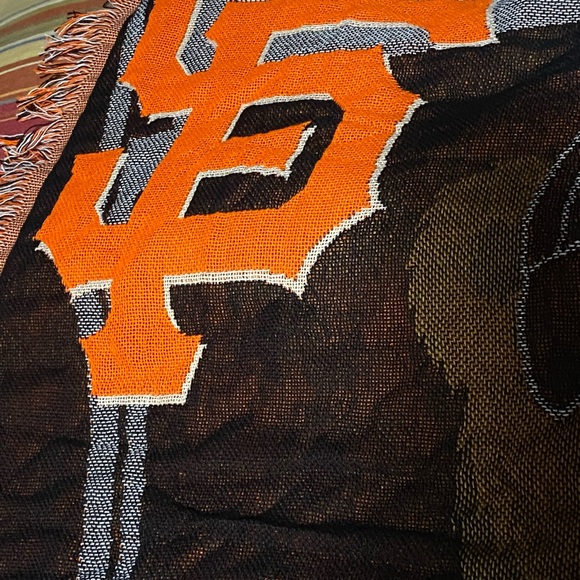 San Francisco Giants Bear Throw Blanket - Orange - Picture 3 of 9